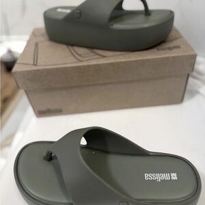 Melissa Men's Olive Slide Sandals